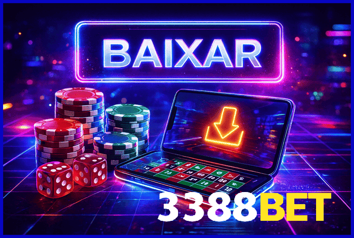 Banner destacando o app 3388BET disponível para baixar grátis